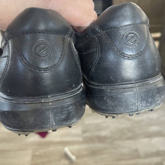 Ecco Hydromax Golf Shoes Size EU‎ 42 Black Men Spikes US 8.5 - Picture 9 of 10